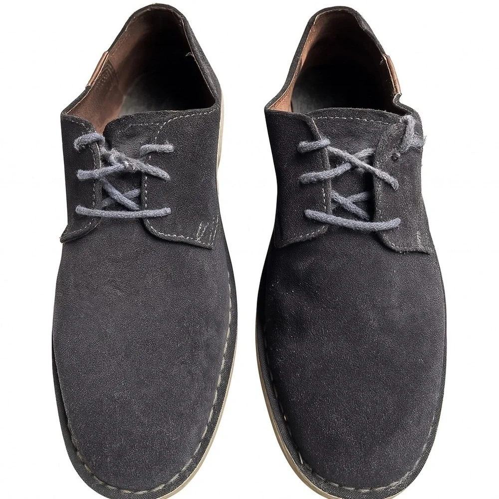 Johnston & Murphy Suede Shoes Sz 8.5 | Dark Gray | Dress or Casual | Lace-Up